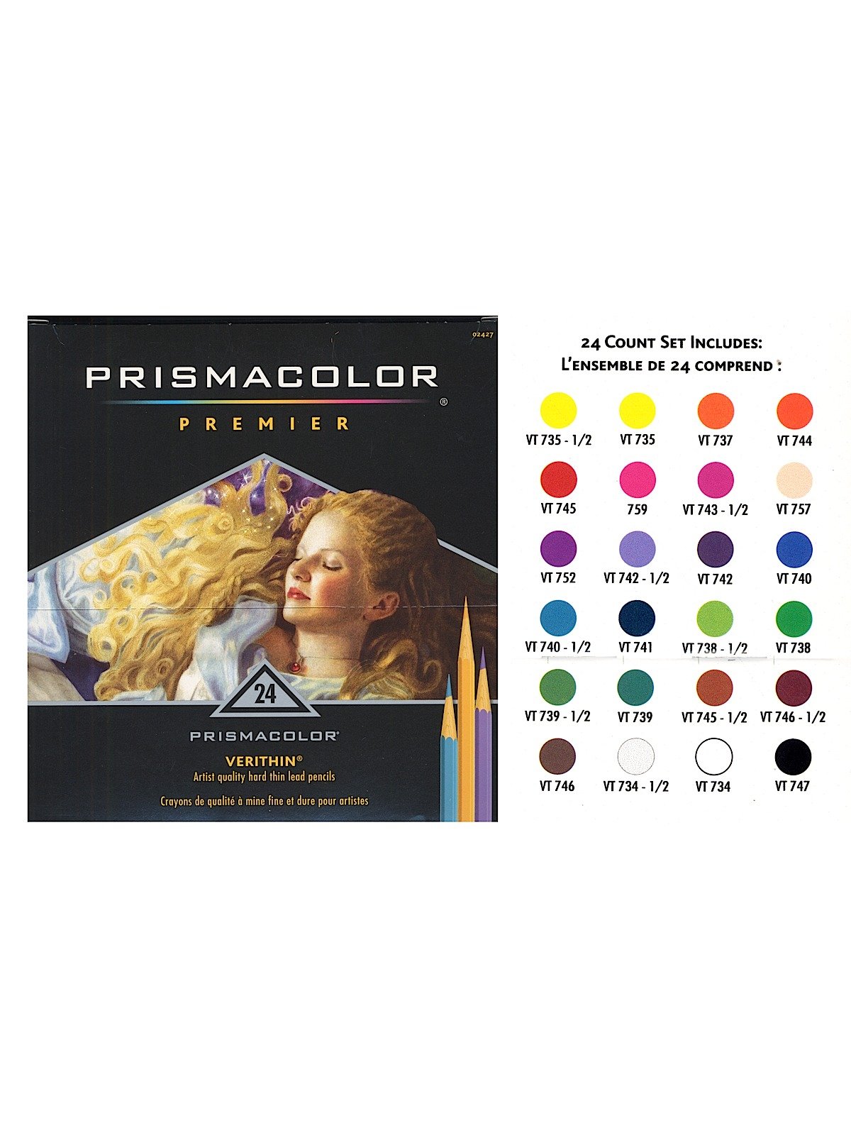 Prismacolor Verithin Color Pencil - 24 Color Set