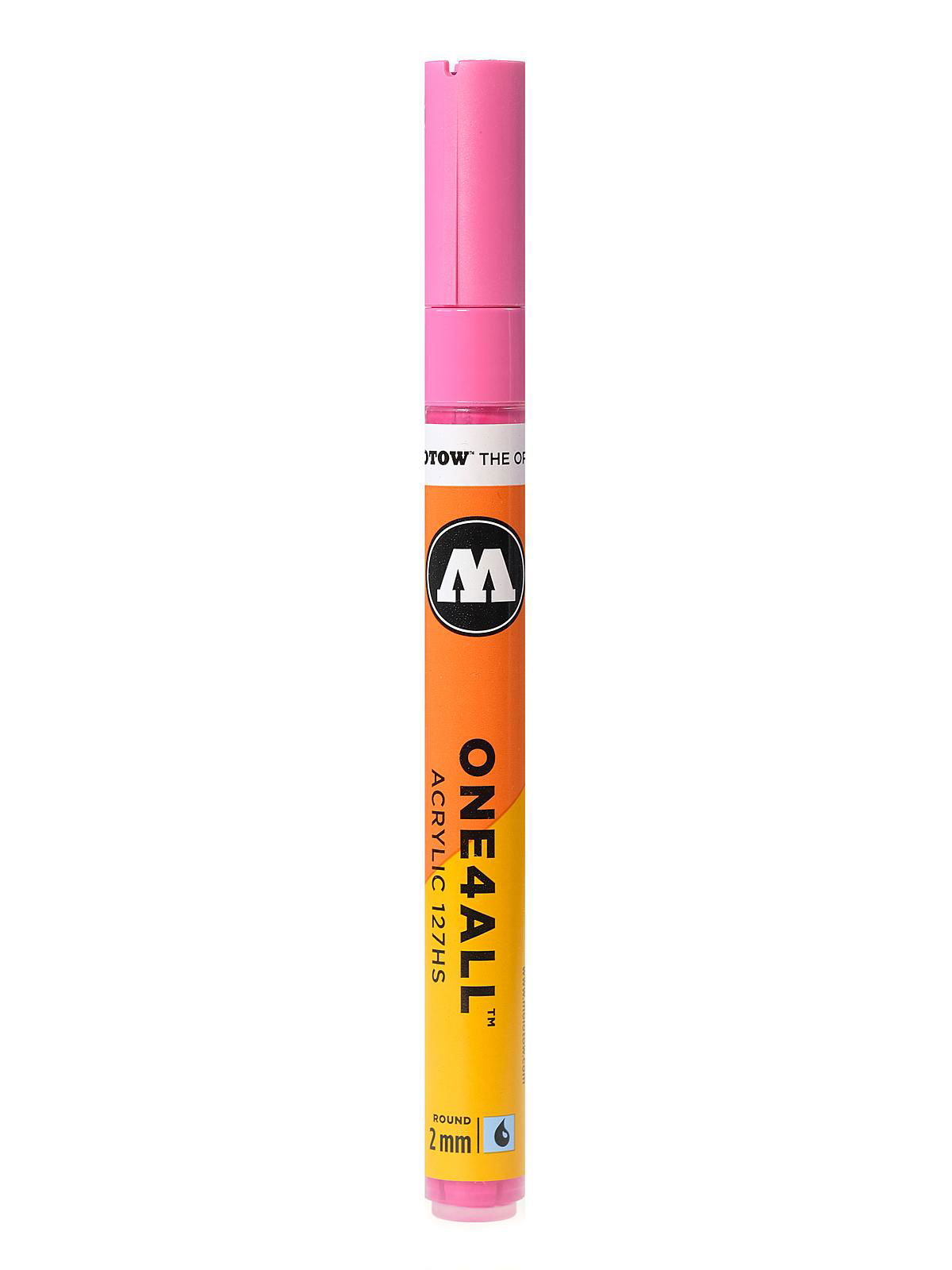 Molotow ONE4ALL 127HS Acrylic Paint Marker 2mm Neon Green Fluorescent