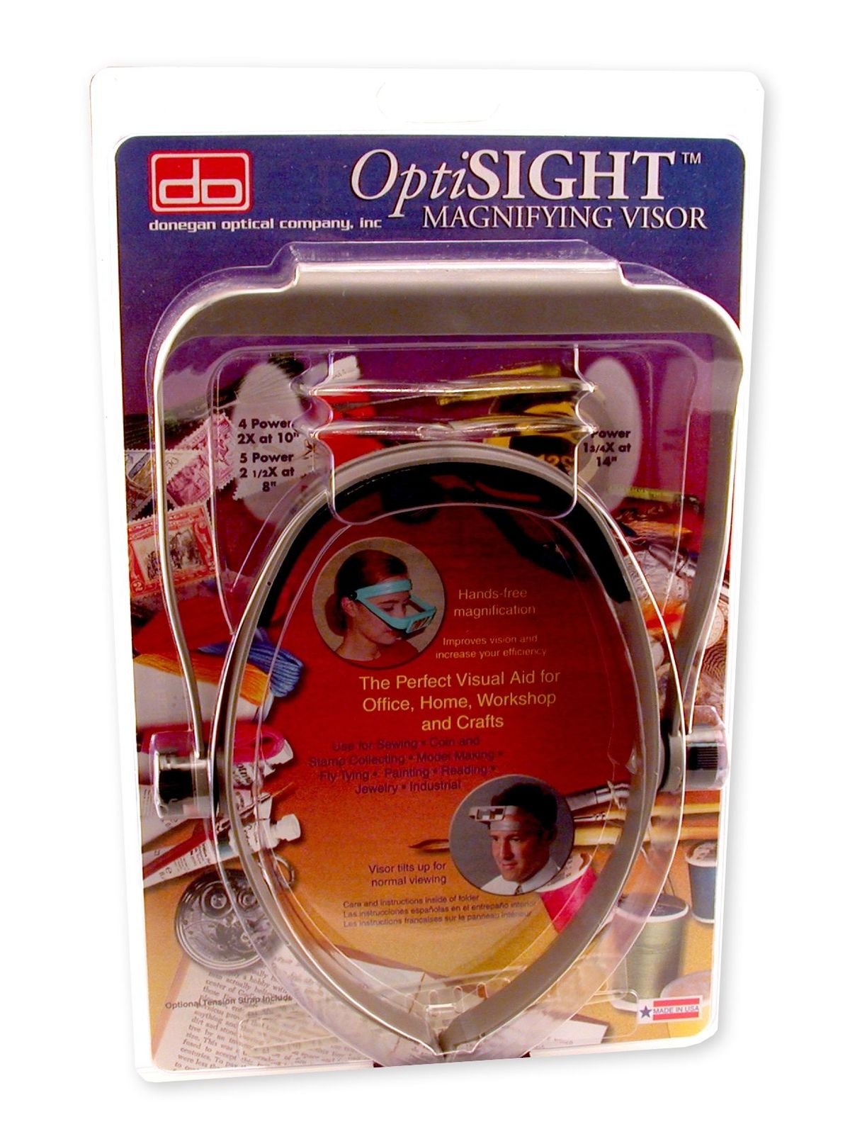 Donegan OSC OptiSIGHT Binocular Magnifying Visor, Gray