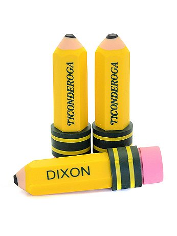 Dixon - Ticonderoga Pencil Shaped Eraser - Pack of 3