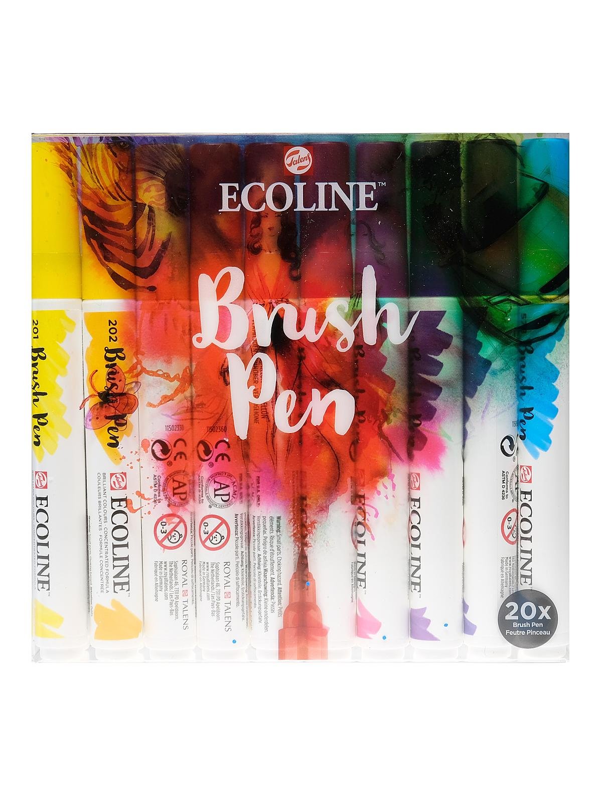 Ecoline Brush Pen Sets set of 20