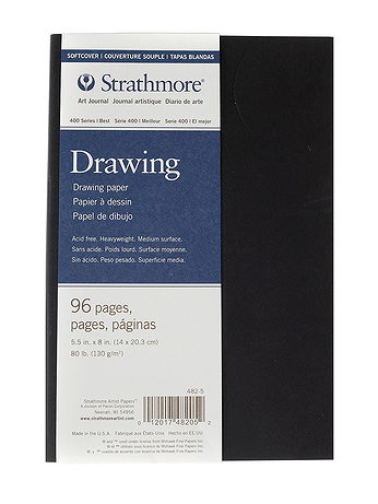 Strathmore - 400 Series Softcover Drawing Pad - Cream, 5.5 in. x 8 in., 48 Pages