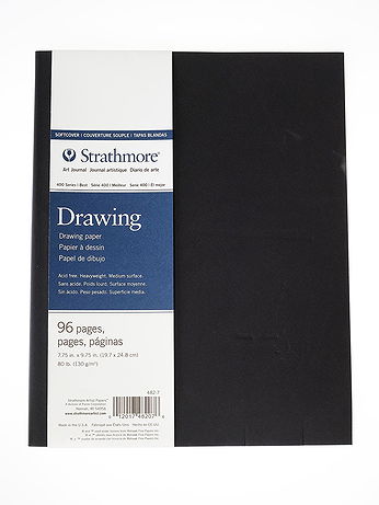 Strathmore - 400 Series Softcover Drawing Pad - Cream, 7.75 in. x 9.75 in., 48 Pages