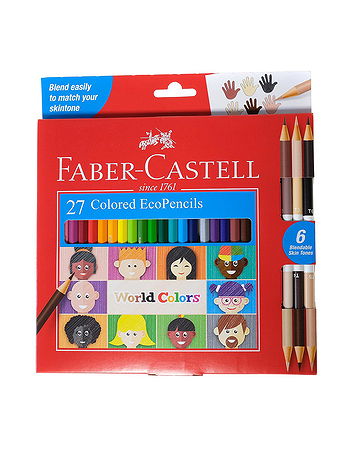 Faber-Castell - World Colors EcoPencils - Set of 27