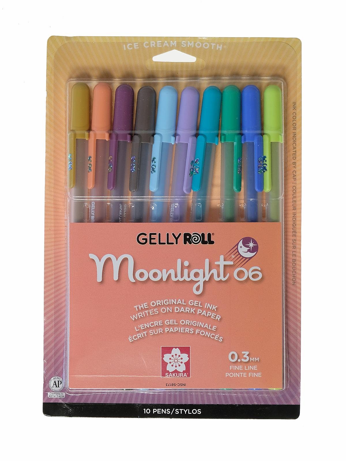 Sakura Gelly Roll Moonlight Dusk Pen Set, Bold Line, 5 Colors – ARCH Art  Supplies