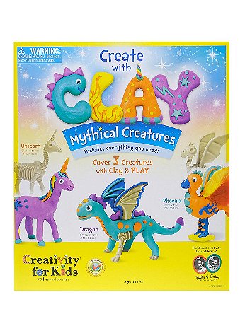 Creativity For Kids - Create with Clay Mythical Creatures - Each