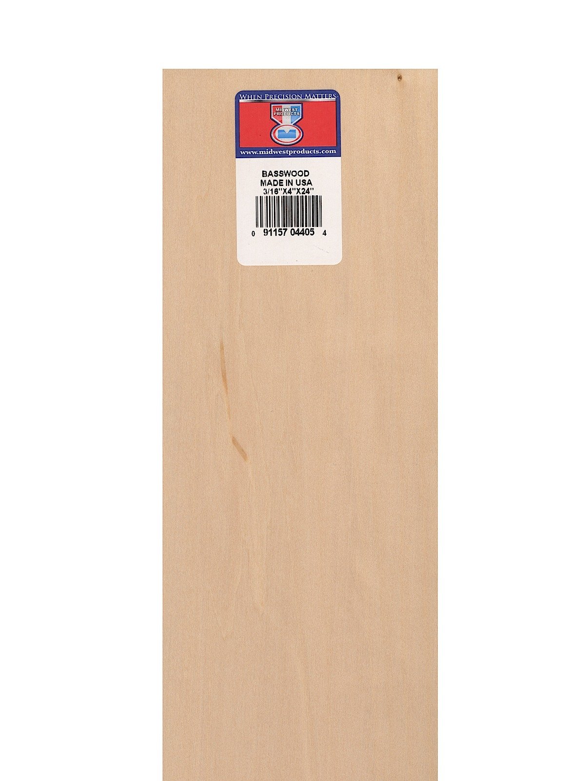 Basswood Sheet 3/16in x 1in x 24in (Pack of 10)