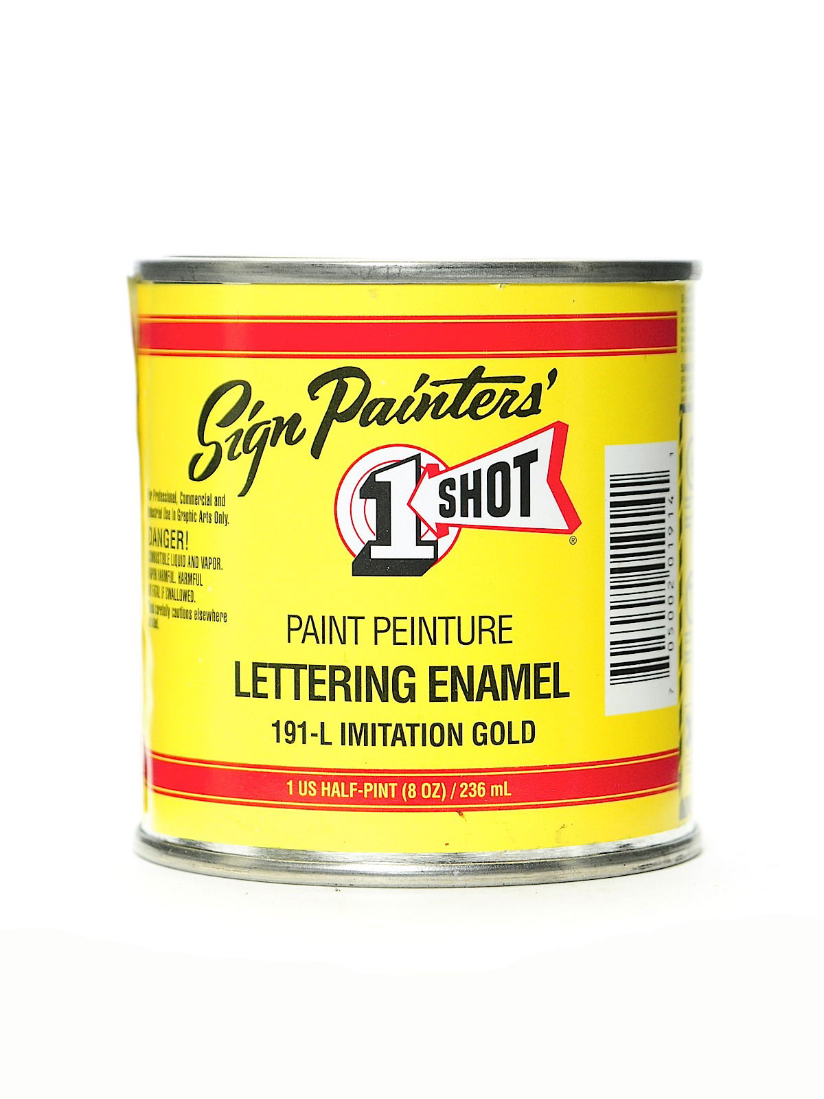 1 Shot Lettering Enamel 8 oz 109L - Metallic Gold