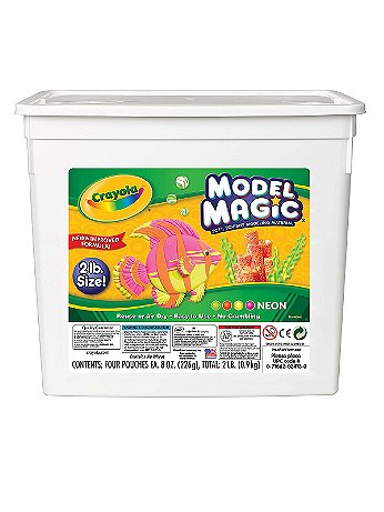 Crayola - Model Magic - Neon Assortment (4-Color), 2 lb., Bucket