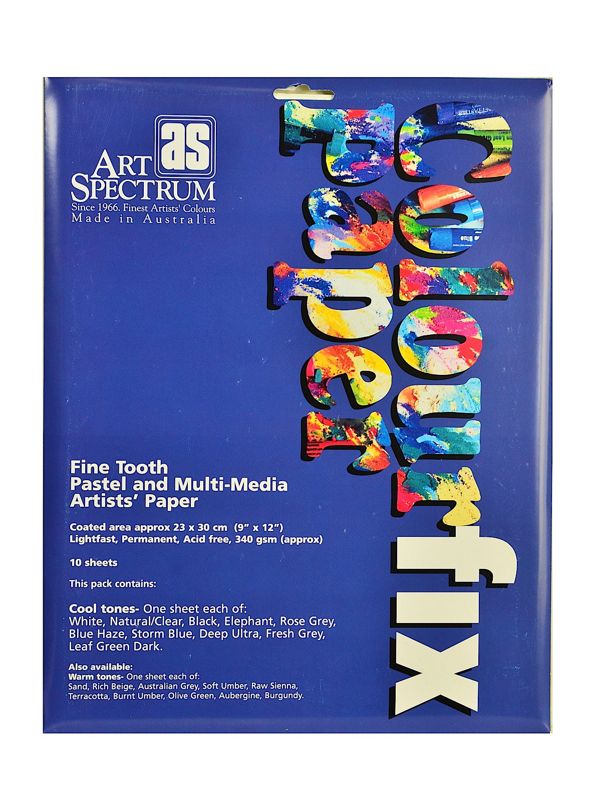 Page 1 of Art Spectrum Colorfix Sand Paper