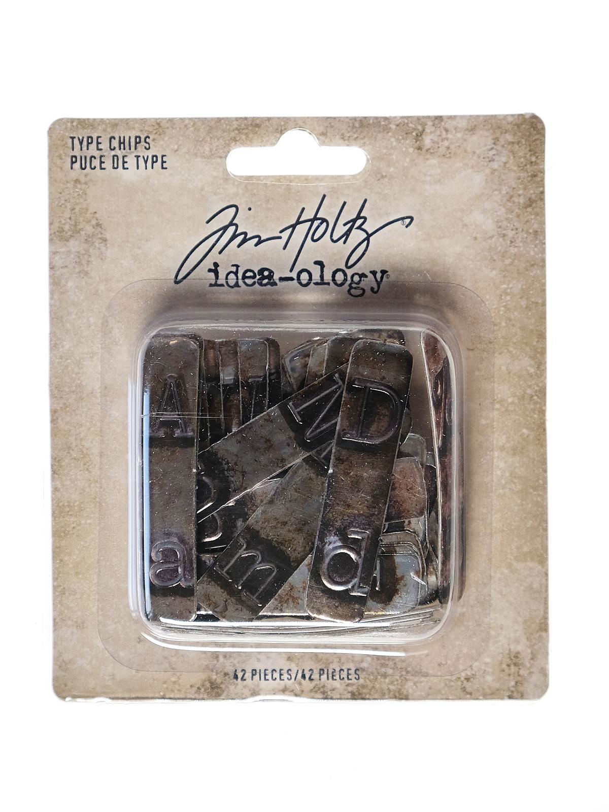 Type Chips, Chipboard Typewriter Keys