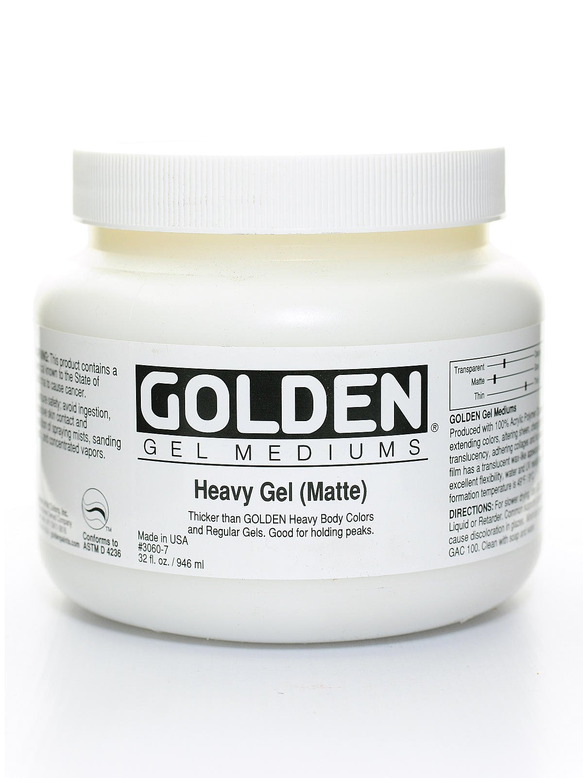 GOLDEN Soft Gel Medium, Matte, 8 oz. – Artistic Artifacts