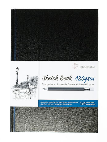 Hahnemuhle - Sketch Book 120gsm - 5.83 in. x 8.27 in., 64 Page/128 Sheets