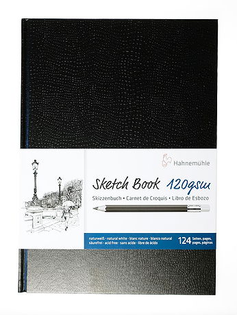 Hahnemuhle - Sketch Book 120gsm - 8.27 in. x 11.69 in., 64 Page/128 Sheets