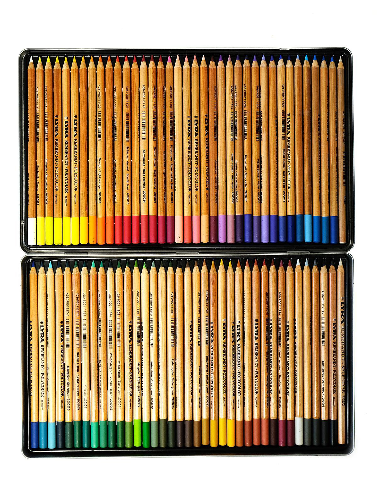 Lyra - Rembrandt Polycolor Colored Pencil Set - 72-Color Set