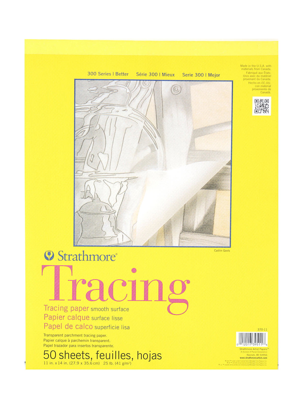 Strathmore Tracing Paper Pad, 300 Series, 9 x 12