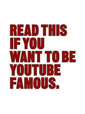 Laurence King - Read This if You Want to Be YouTube Famous - Each
