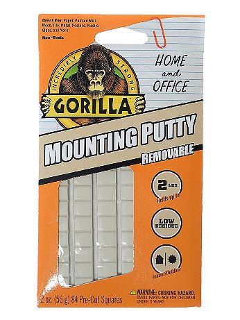 The Gorilla Glue Company - Mounting Putty - Pack of 168 Pre-Cut Squares
