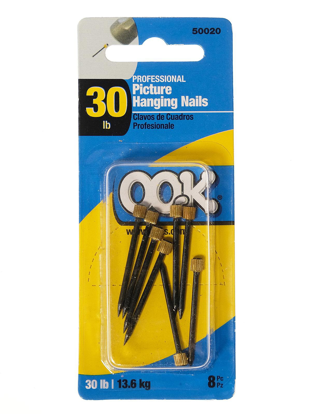 Picture Hanging Hooks 30 lb - Professional Picture Hangers for Drywall with Wall  Nails - 100 Pack - Amazon.com