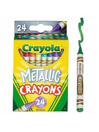 Crayola - Metallic Crayons - Pack of 24