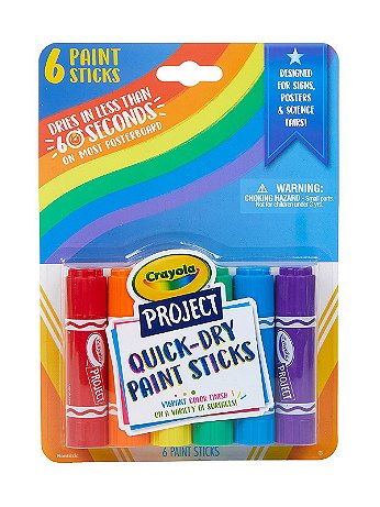 Crayola - Project Quick-Dry Paint Sticks - Set of 6