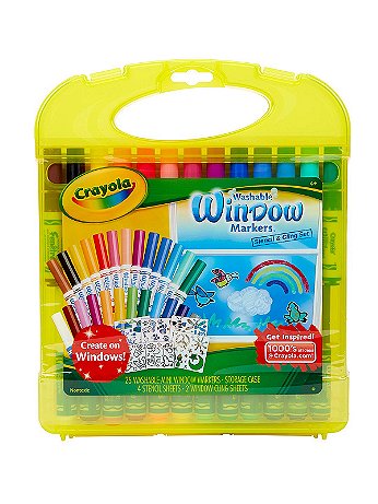Crayola - Window Markers & Stencil Kit - Each