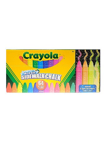 Crayola - Ultimate Washable Sidewalk Chalk Collection - Set of 64