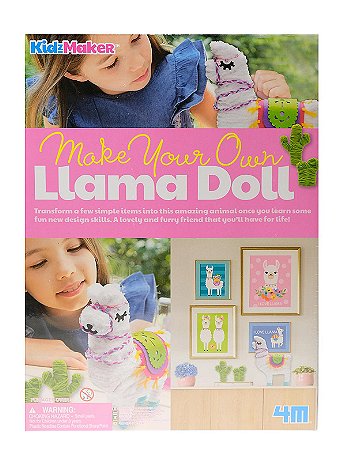 4M - KidzMaker Make Your Own Llama Doll - Kit