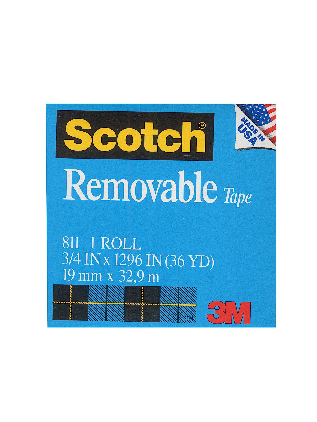 Buy 3M Scotch Magic Tape 811 (blue), removable online at Modulor