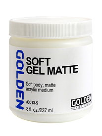 Golden Soft Acrylic Gel Medium - Gloss, 8 oz jar