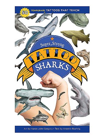 Storey Publishing - Temporary Tattoos - Super Strong Sharks
