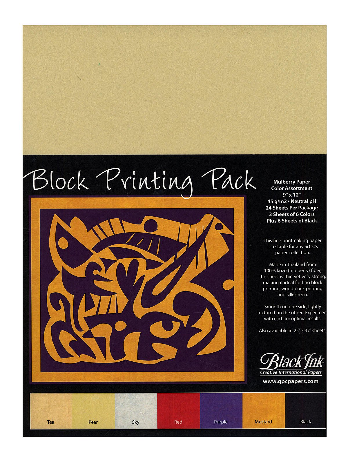 Black Ink 2021465 8.5 x 11 in. 100 GSM Mulberry Paper with 25 Sheets, 1 -  Kroger