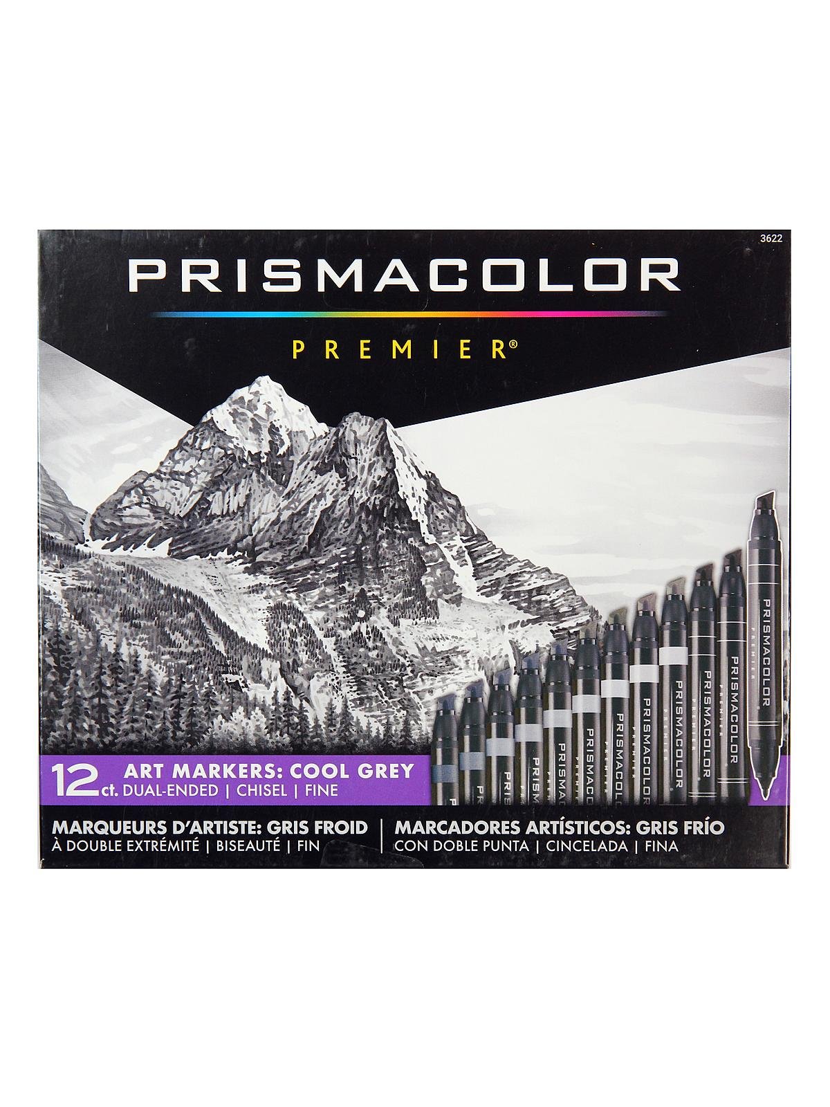 Prismacolor Art Marker Brush/Fine Set of 24 with Case