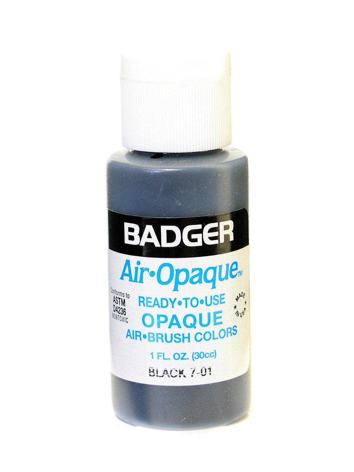 Badger Air-Brush Company Air-Opaque Airbrush Ready Water Based Acrylic Paint White 4-Ounce