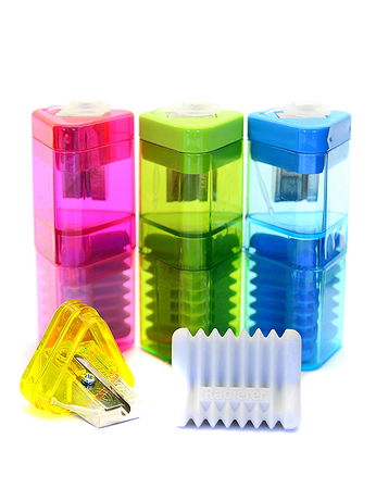 Kum - Correc-Tri Sharpener and Eraser - Each, Random