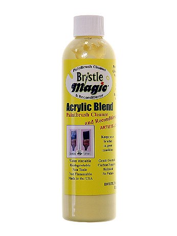 Bristle Magic - Acrylic Blend Paintbrush Cleaner & Reconditioner - 8 oz. Bottle