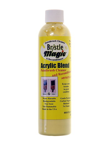 Bristle Magic - Acrylic Blend Paintbrush Cleaner & Reconditioner - 8 oz. Bottle