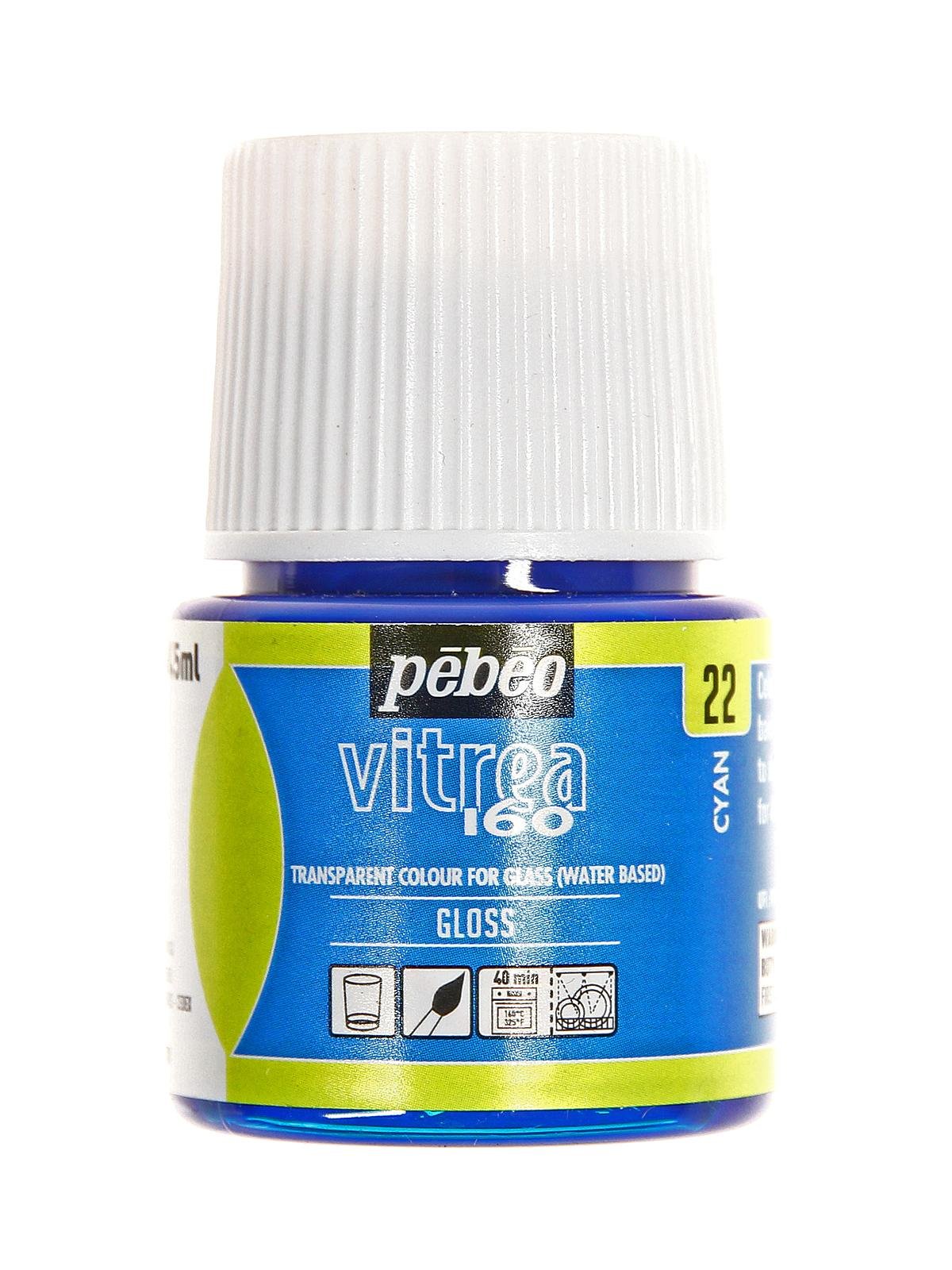 Pebeo Vitrea 160 Paint Markers - Azure, Frosted
