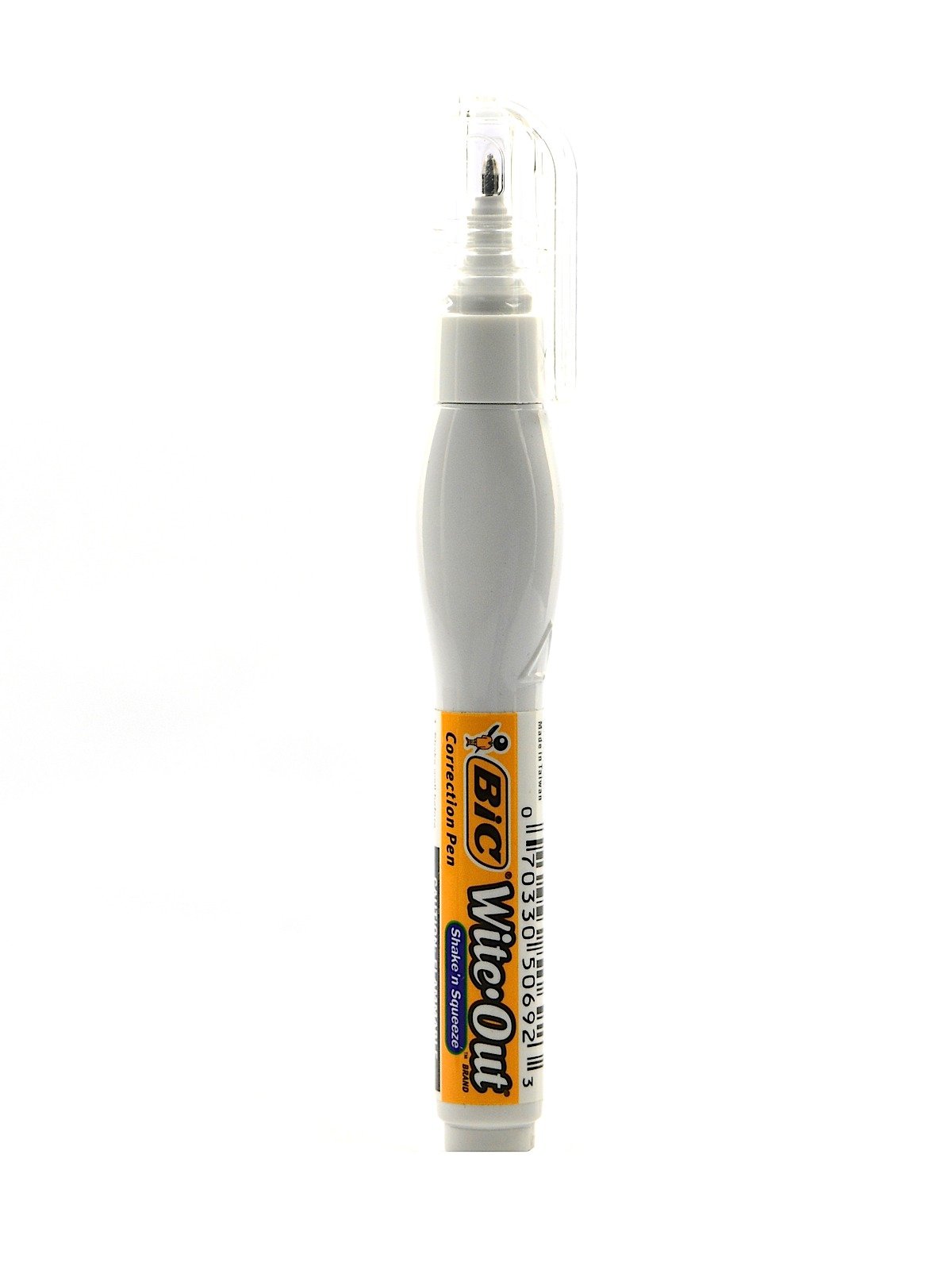 BIC Shake N Squeeze Correctable Pen, Fast-drying, White, 8 ml