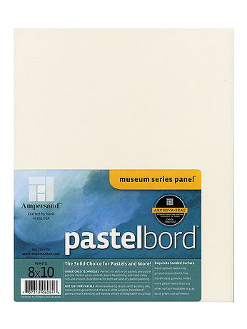 Ampersand - Pastelbord - 8 in. x 10 in., White, Each