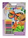 Royal & Langnickel - Mini Color Pencil By Number Kits Bright Butterflies