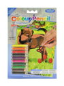 Royal & Langnickel - Mini Color Pencil By Number Kits Puppy & Butterfly