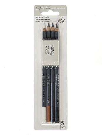 Winsor & Newton - Studio Collection Pencil Sets - Sketching, 5 Pieces