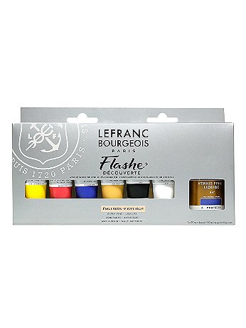 Lefranc & Bourgeois - Flashe Vinyl Paint Set - 6 Colors + Varnish