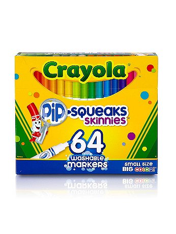 Crayola - Washable Skinny Markers Pack of 64 - Set of 64
