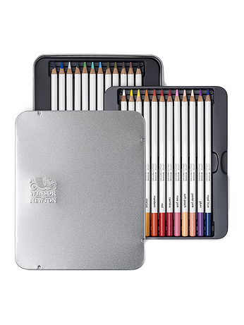 Winsor & Newton - Studio Collection Pencil Sets - Water Colour Tin, Set of 24