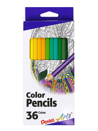 Pentel - Colored Pencil Assortments - Set of 36