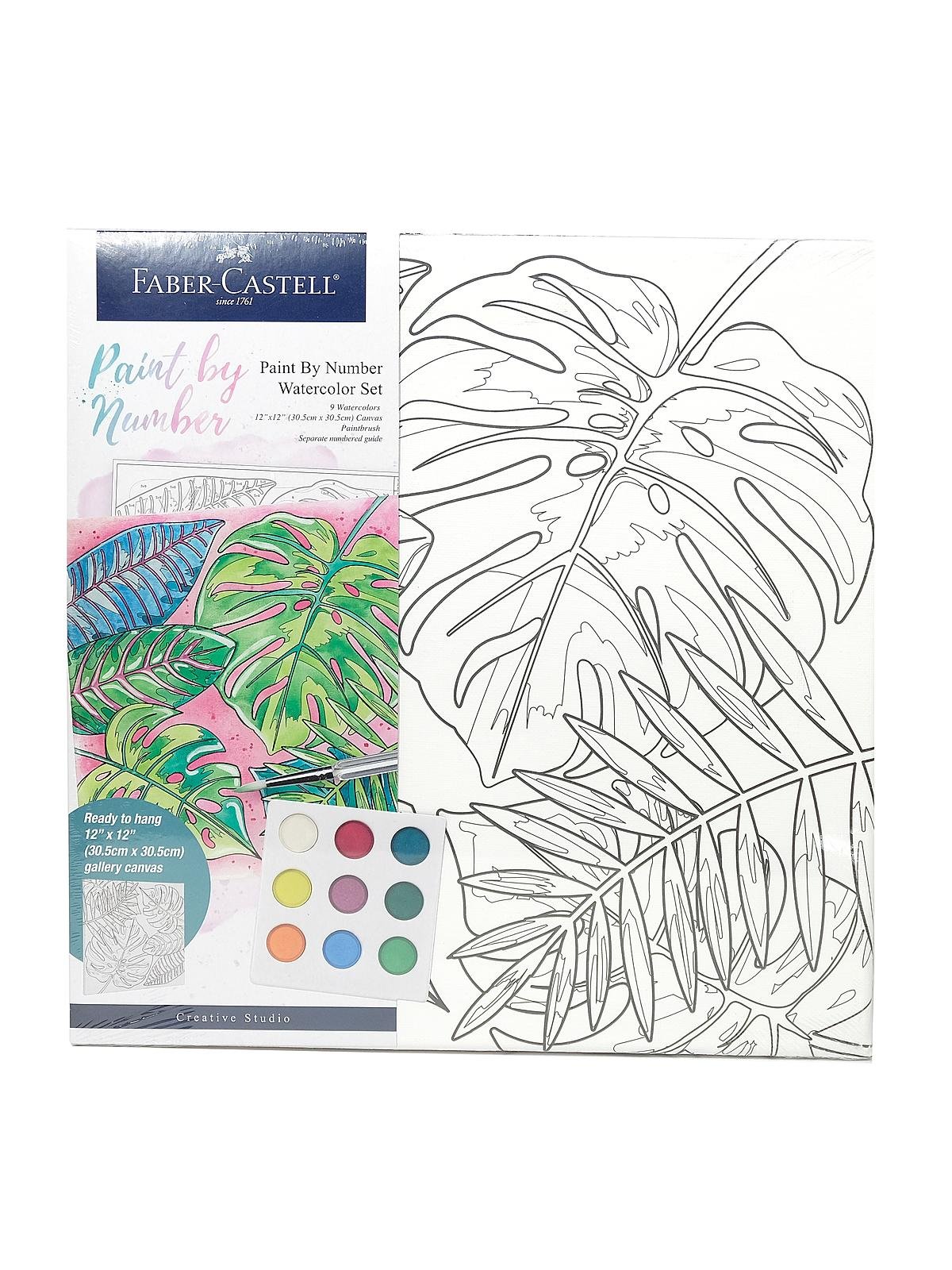 Faber-Castell Paint by Number Watercolor Bold Floral