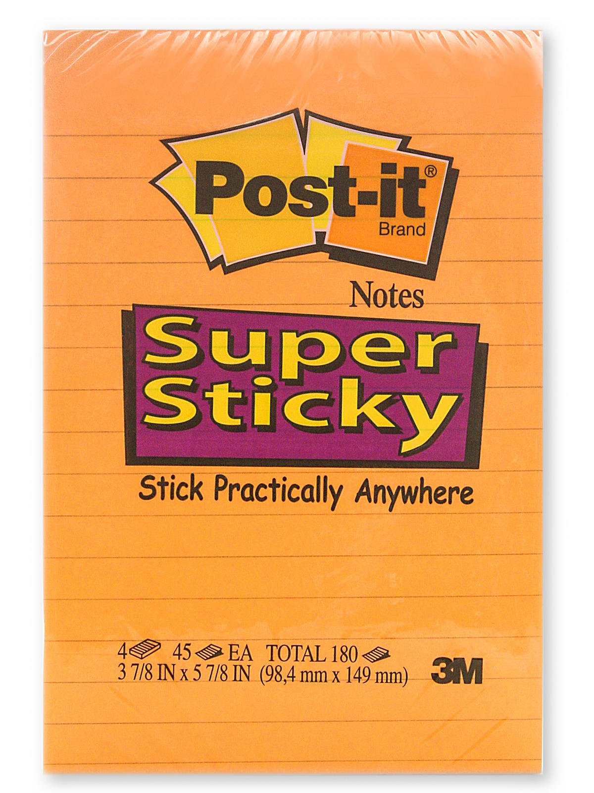 Post it Notes Super Sticky Full Adhesive Notes 180 Total Notes