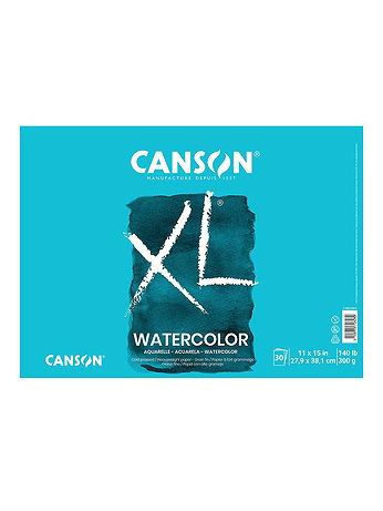 Canson - XL Watercolor Pads - 11 in. x 15 in., Pad of 30